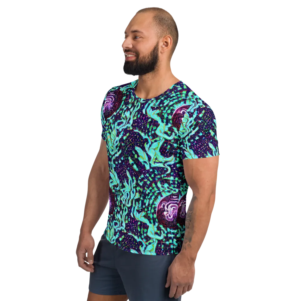 Midnight Electric on Men's Athletic T-Shirt — Left