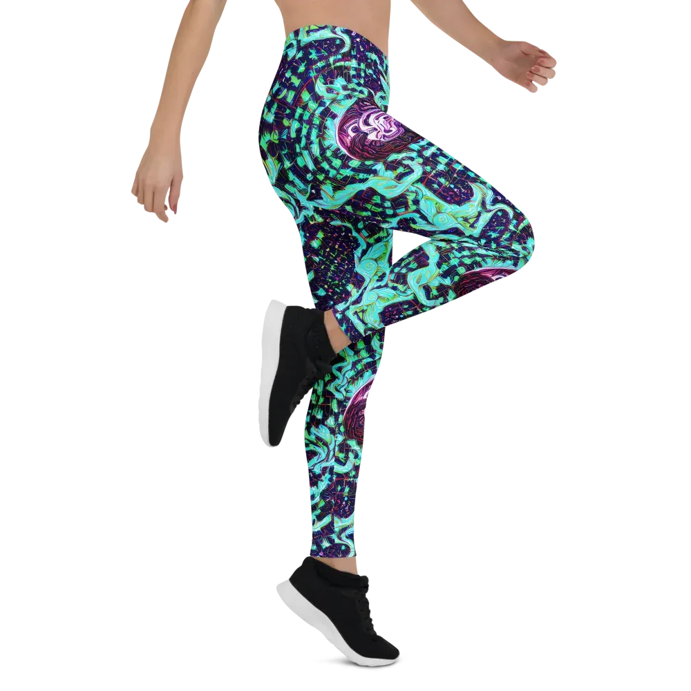 Midnight Electric on Leggings — Right