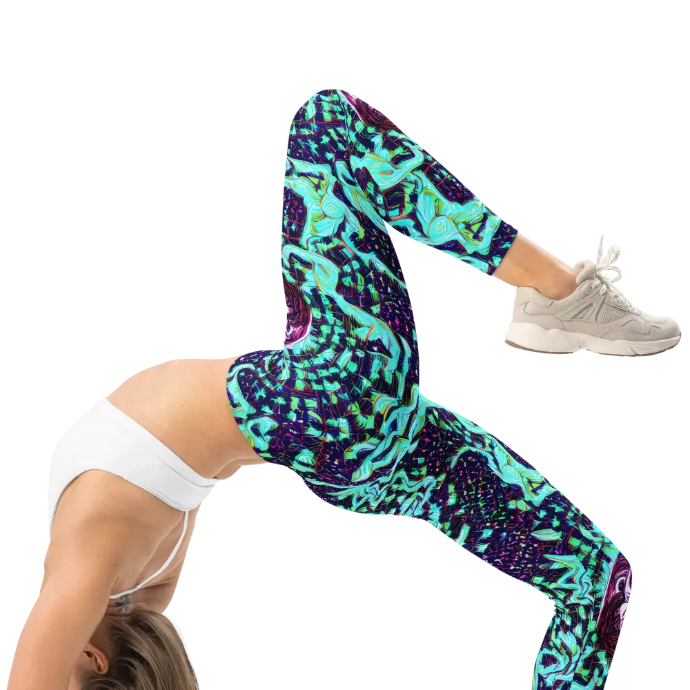 Midnight Electric on Leggings — Right