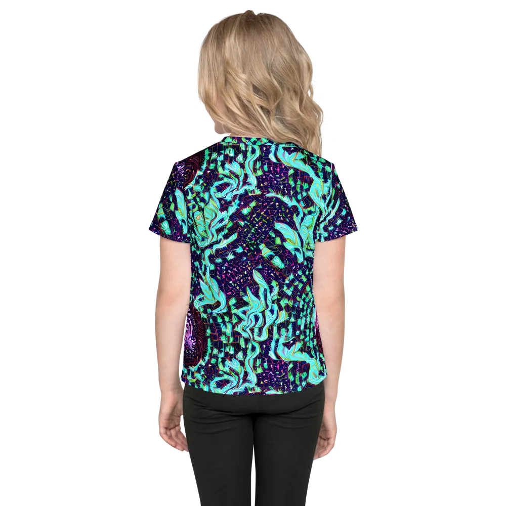Midnight Electric on Kids Crew Neck T-Shirt — Back