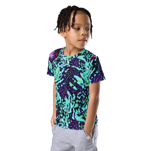 Midnight Electric on a Kids Crew Neck T-Shirt