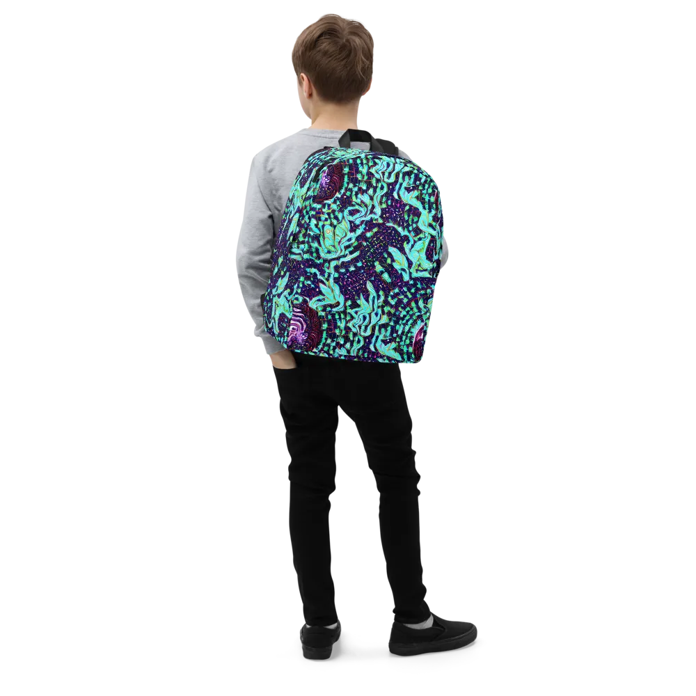 Midnight Electric on Minimalist Backpack — Right Front