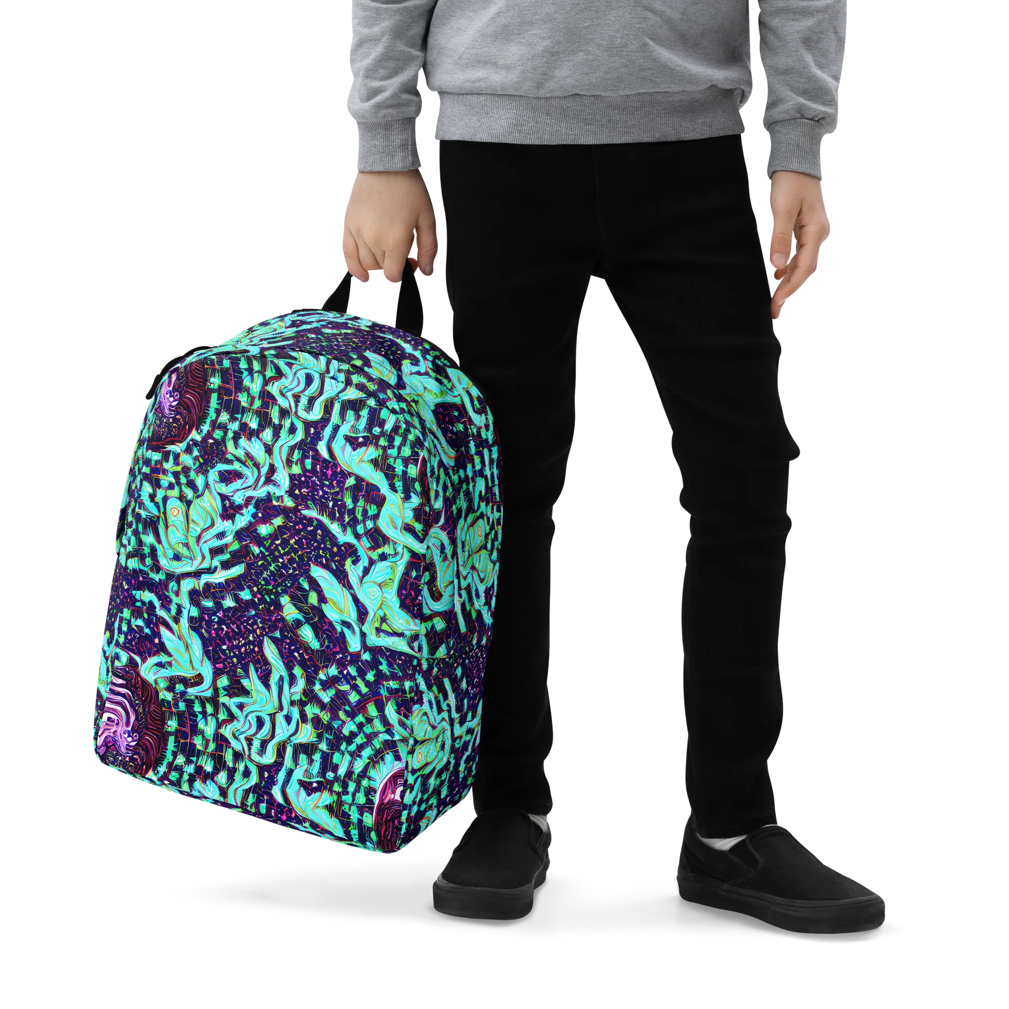 Midnight Electric on Minimalist Backpack — Zoomed-in