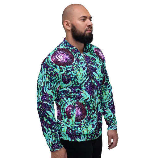 Midnight Electric on a Bomber Jacket
