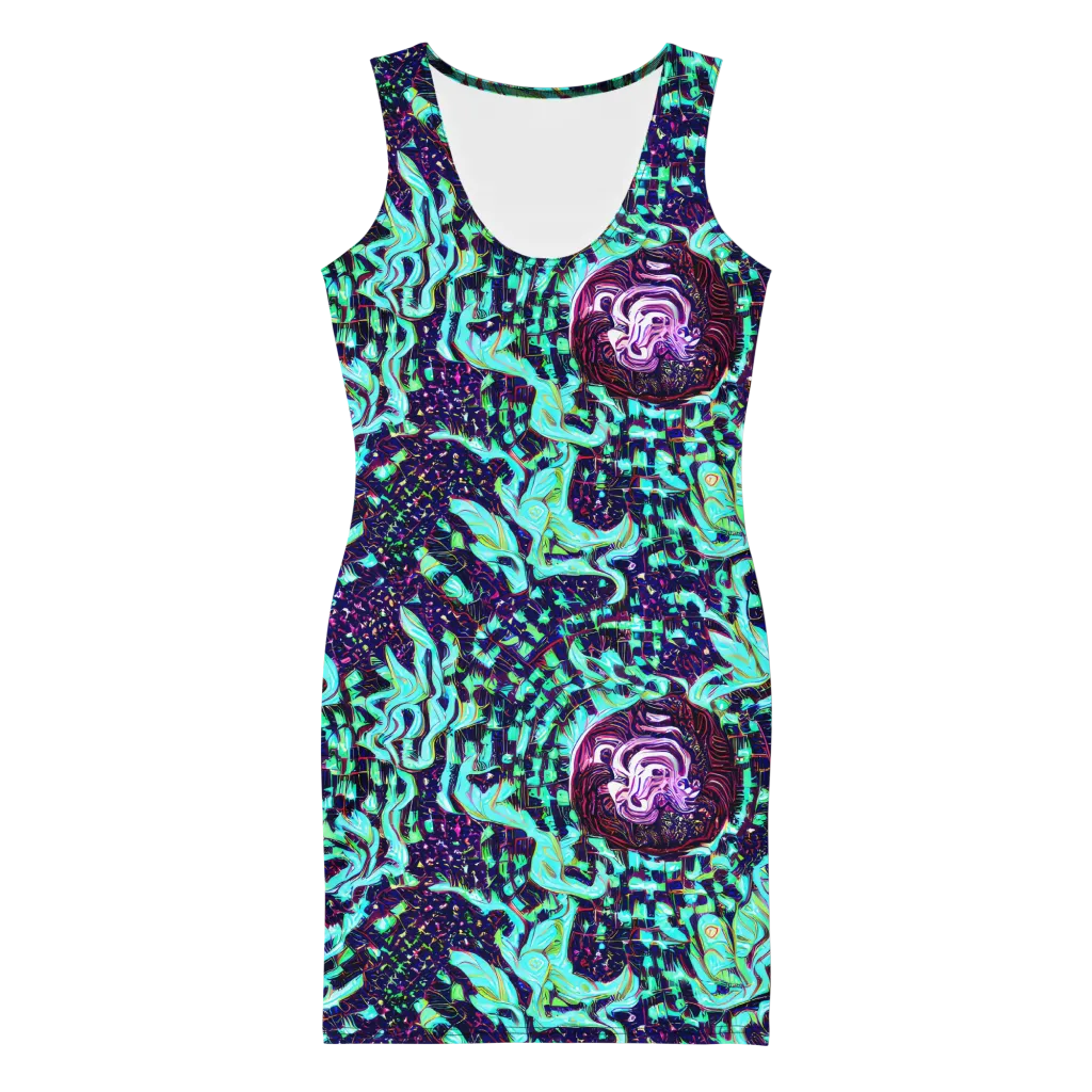 Midnight Electric on Bodycon Dress — Front