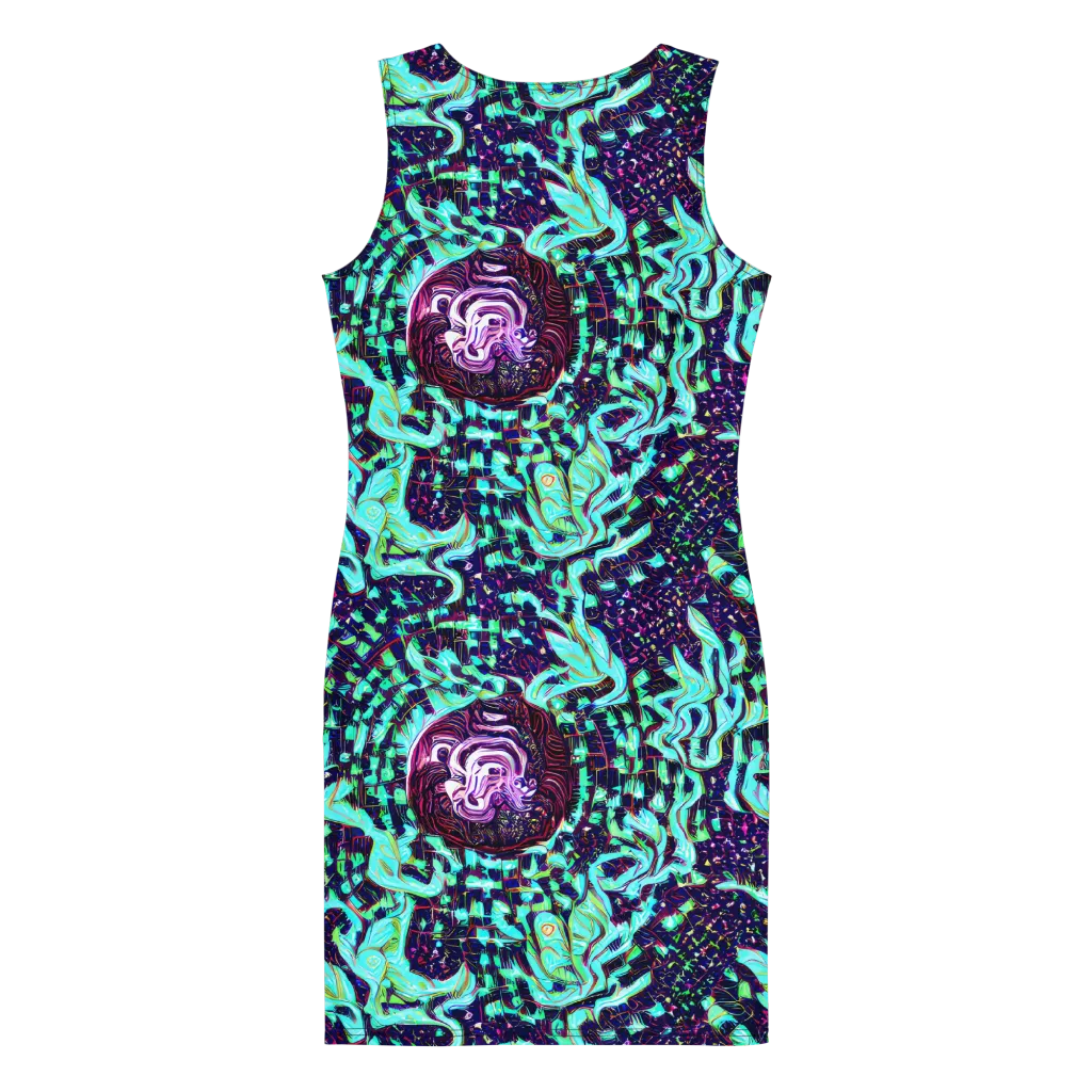 Midnight Electric on Bodycon Dress — Back