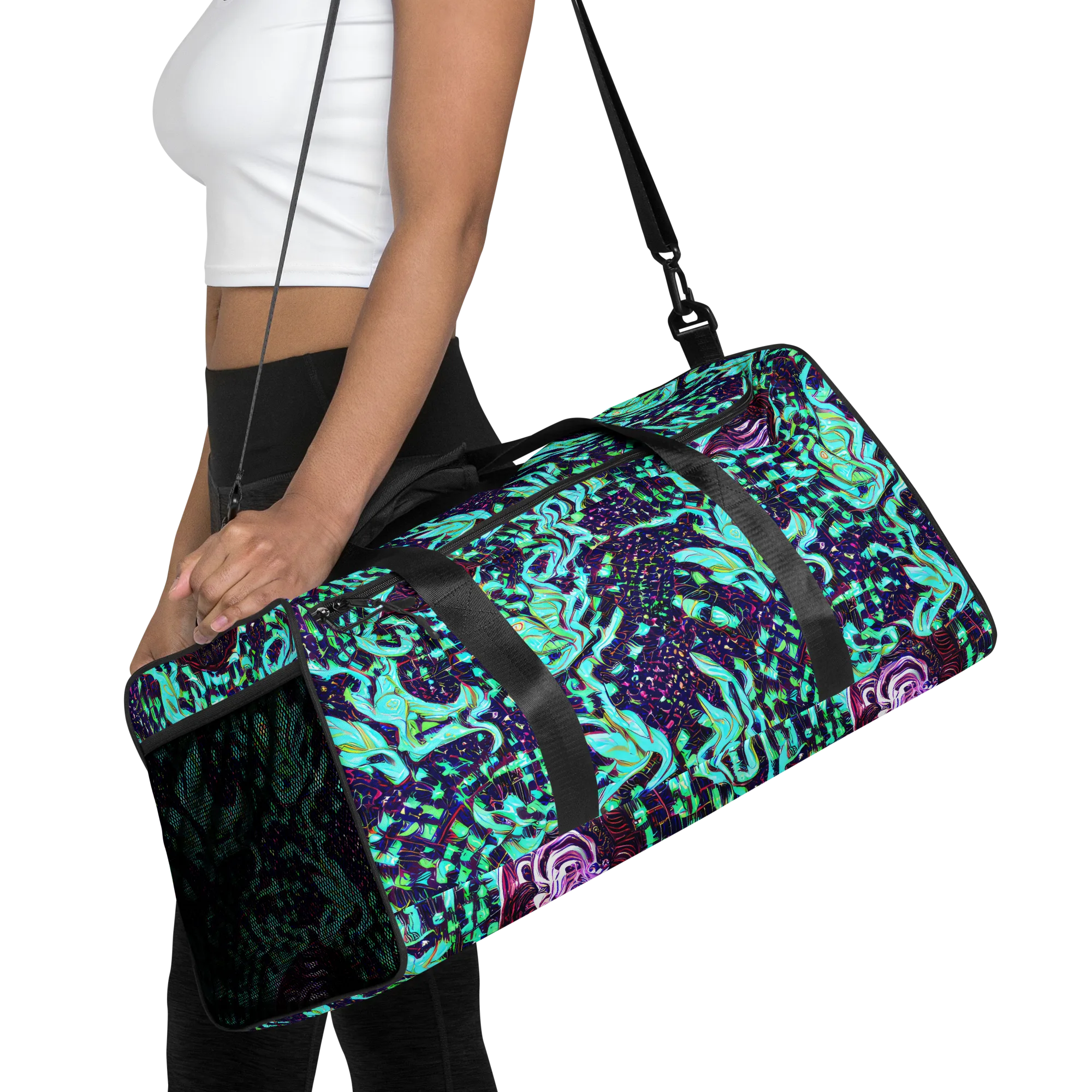 Midnight Electric on Duffle Bag — Front