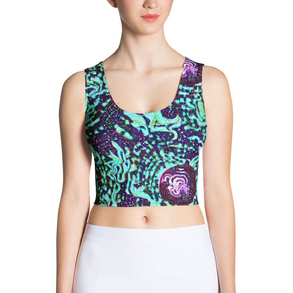 Midnight Electric on Crop Top — Front