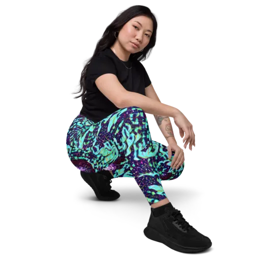 Midnight Electric on a Leggings with Pockets