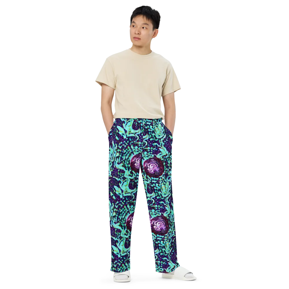 Midnight Electric on Wide-Leg Pants — Front
