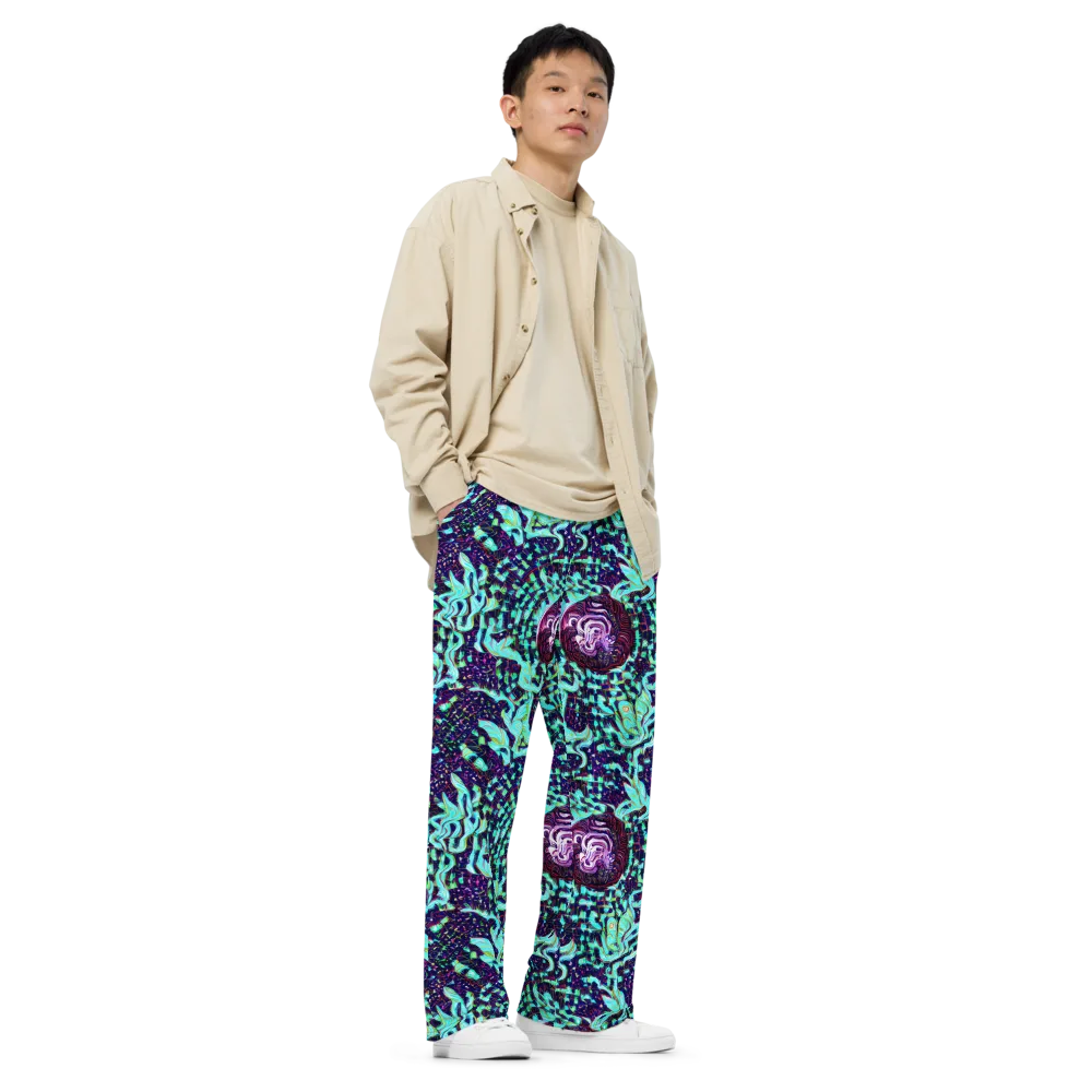 Midnight Electric on Wide-Leg Pants — Right Front