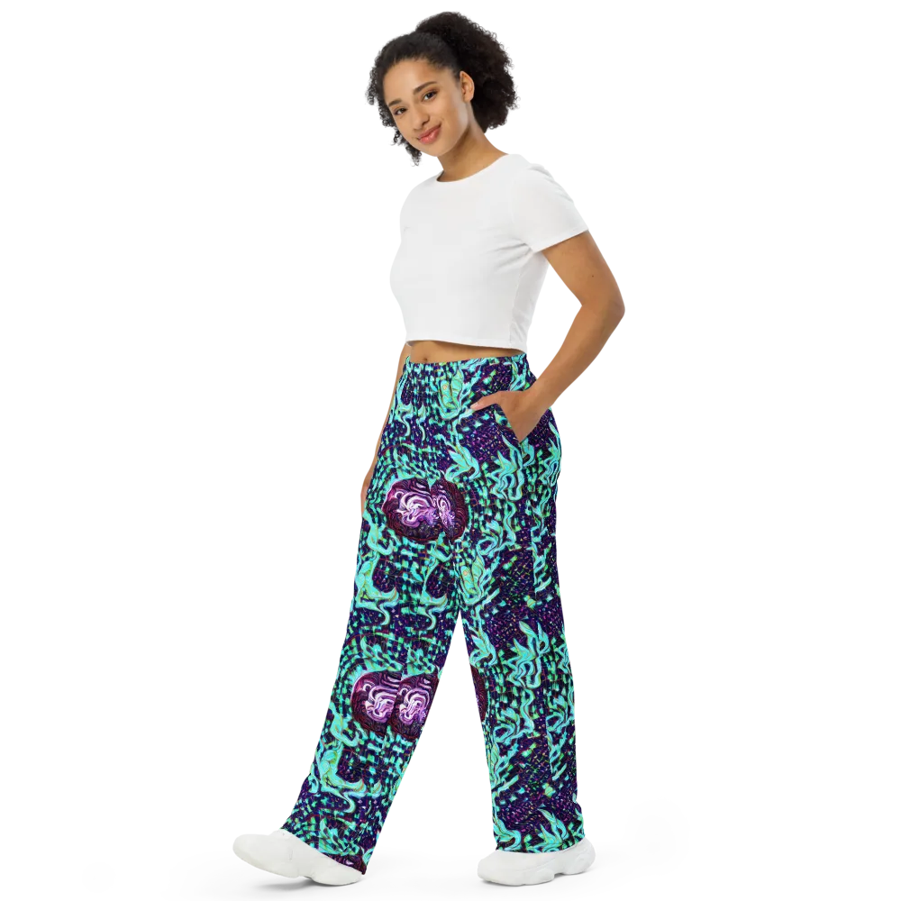 Midnight Electric on Wide-Leg Pants — Left Front
