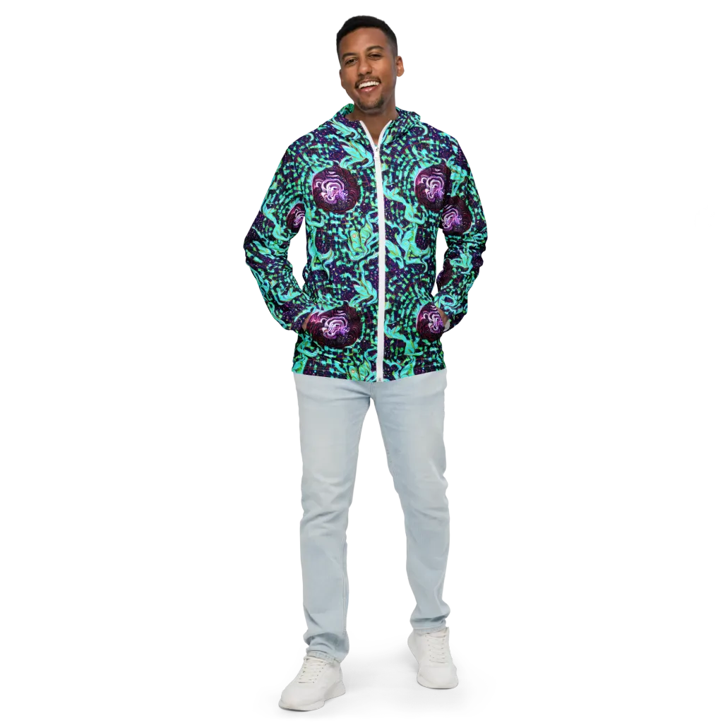 Midnight Electric on Men's Windbreaker — Front