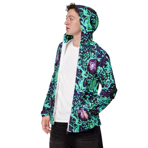 Midnight Electric on a Men's Windbreaker