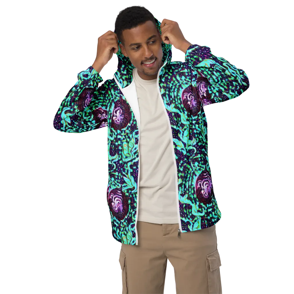 Midnight Electric on Men's Windbreaker — Front