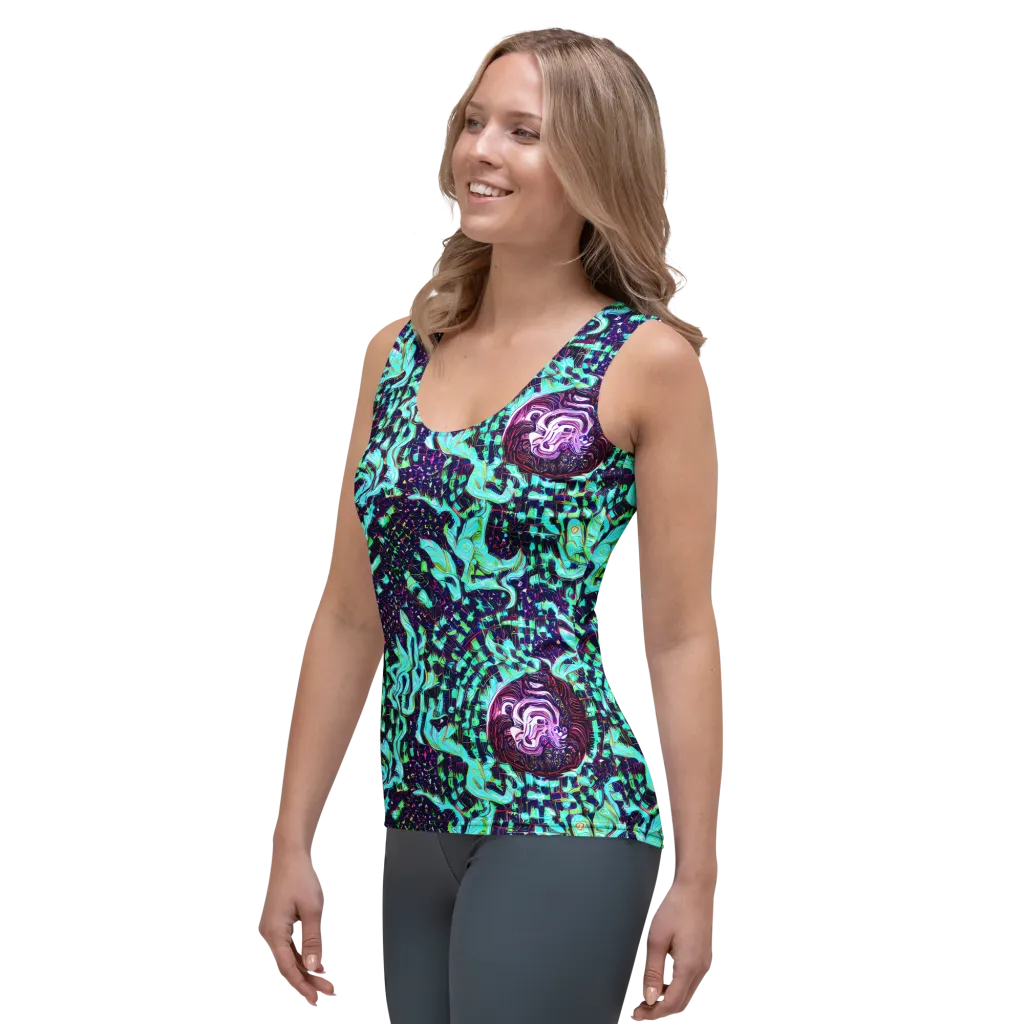 Midnight Electric on Women's Tank Top — Left Front