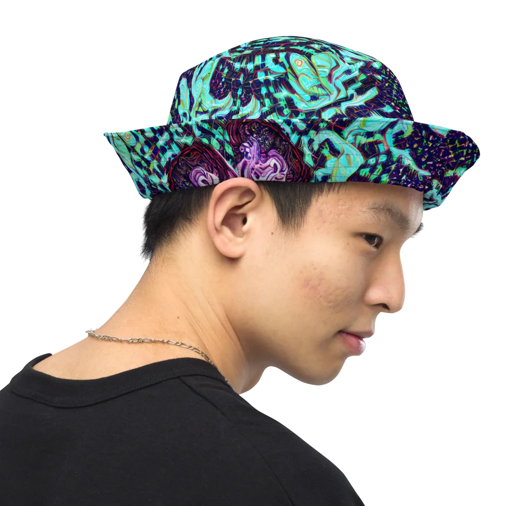 Midnight Electric on Reversible Bucket Hat — Right Outside