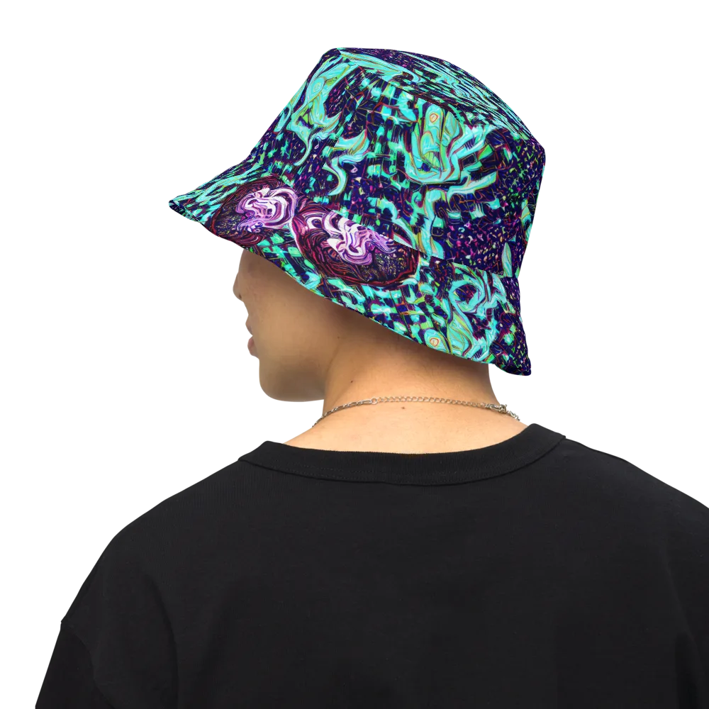 Midnight Electric on Reversible Bucket Hat — Back Inside