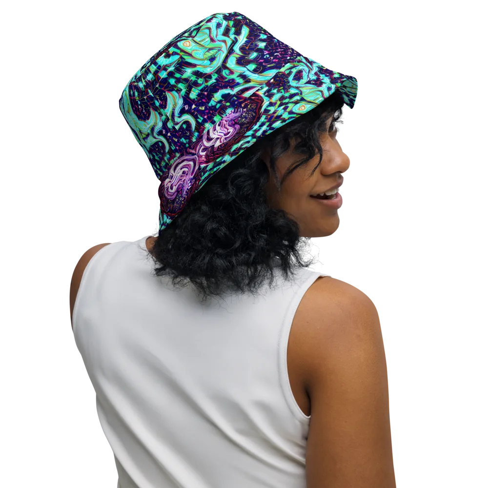 Midnight Electric on Reversible Bucket Hat — Right Outside