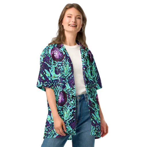Midnight Electric on a Button Shirt