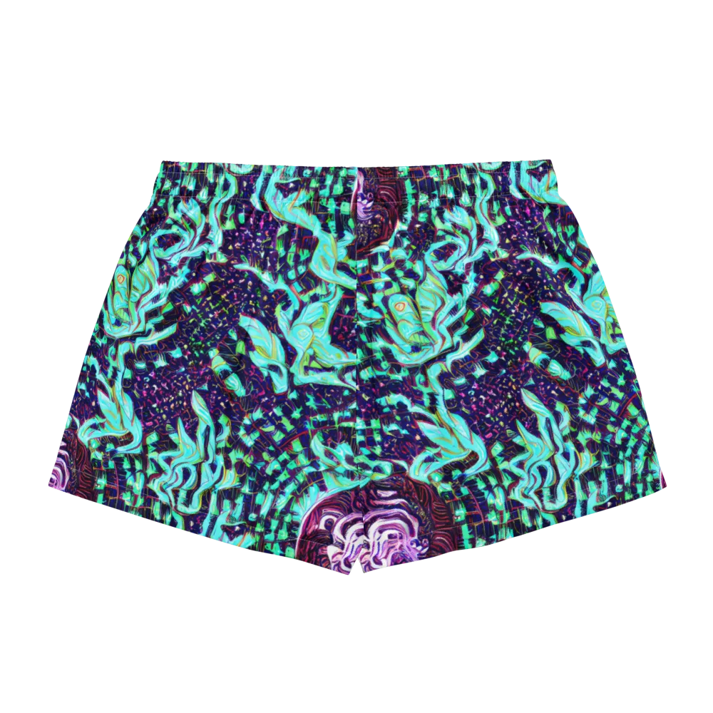 Midnight Electric on Women's Pajama Shorts — Back
