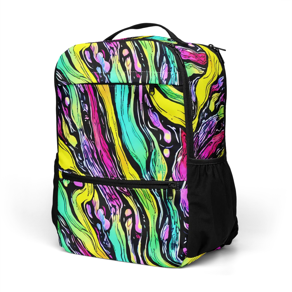 Neon Wildwater on Utility Backpack — Left Front