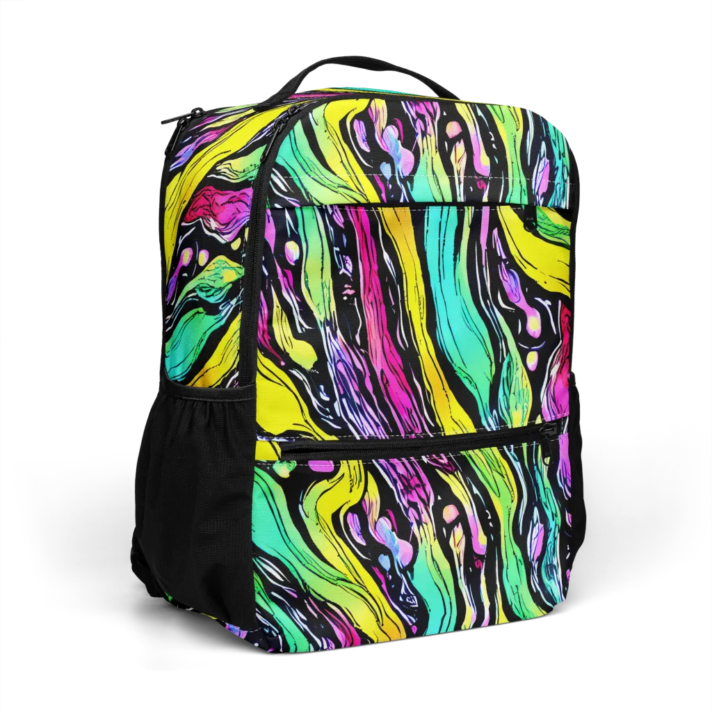 Neon Wildwater on Utility Backpack — Right Front