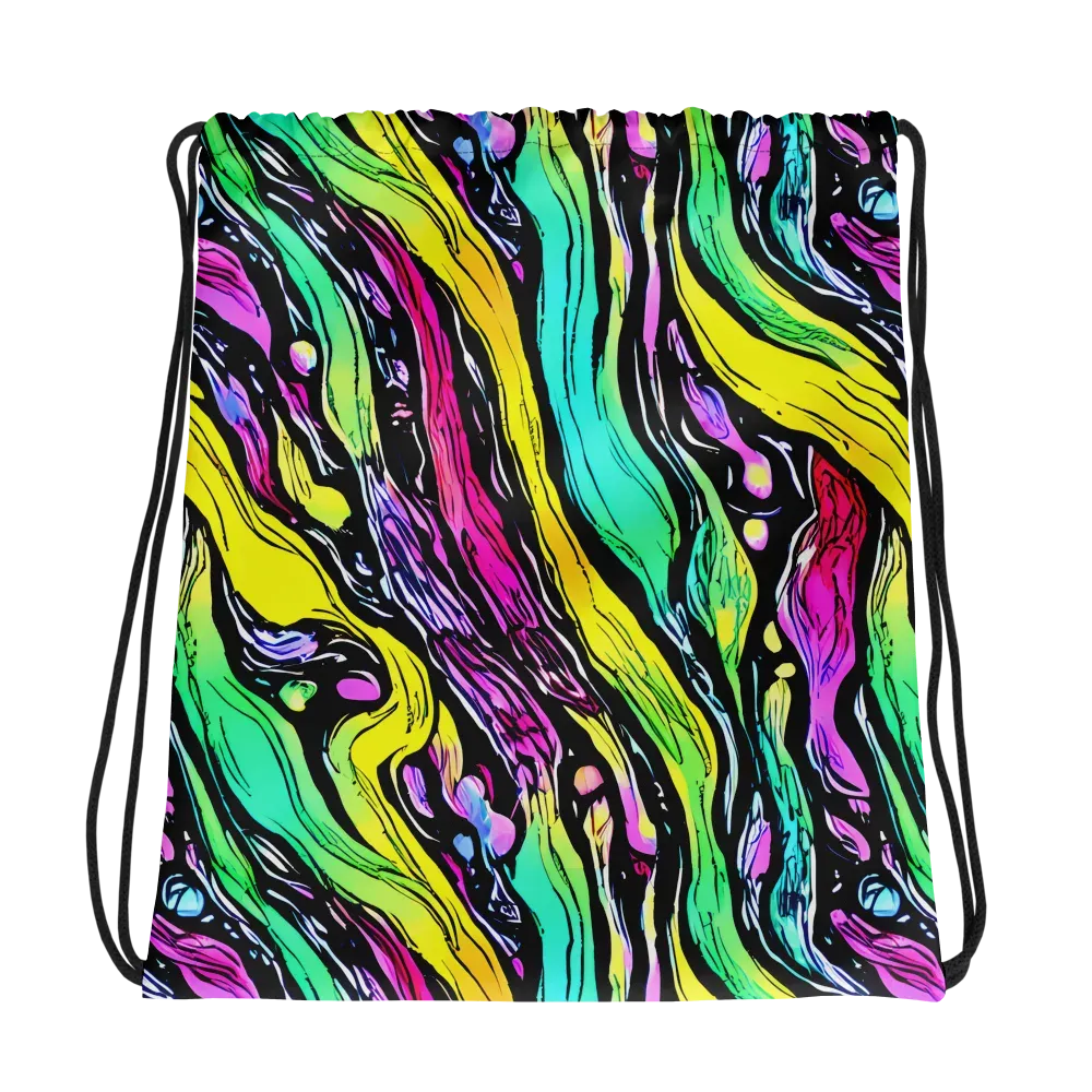 Neon Wildwater on Drawstring Bag — Photo