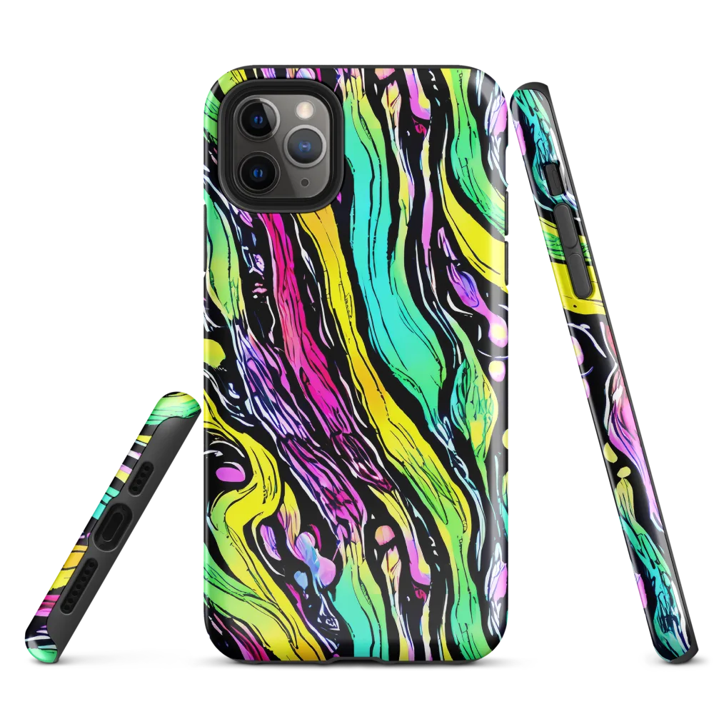 Neon Wildwater on Tough Case for iPhone® — Front
