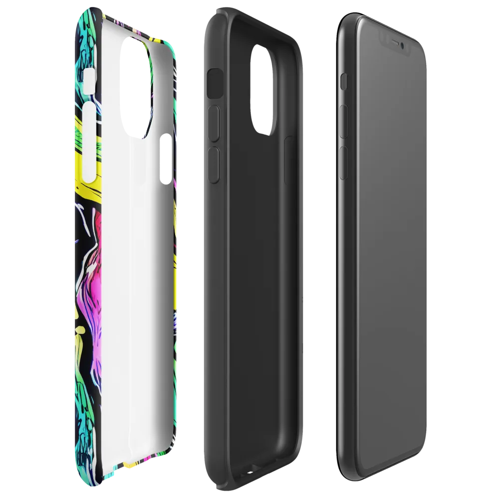 Neon Wildwater on Tough Case for iPhone® — Right