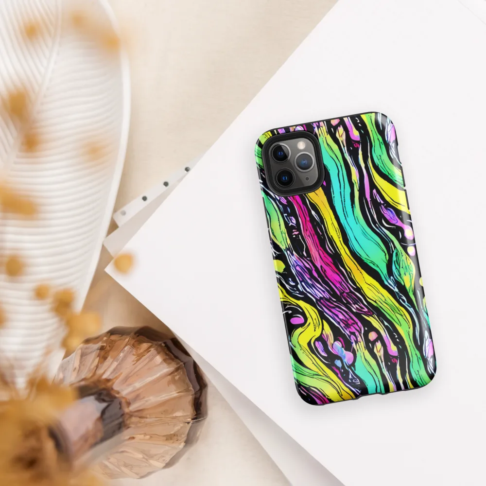 Neon Wildwater on Tough Case for iPhone® — Front