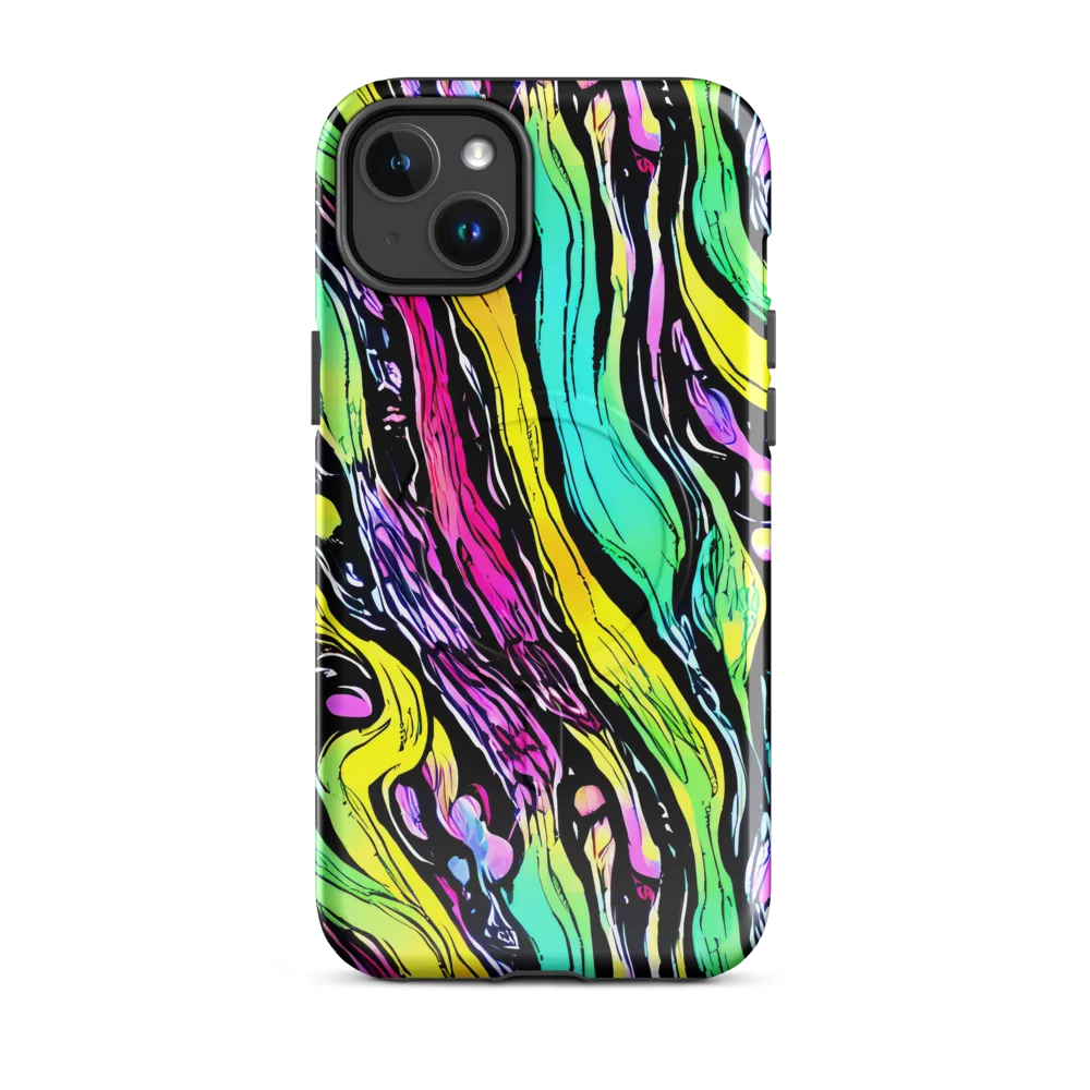 Neon Wildwater on MagSafe Tough Case for iPhone® — Front