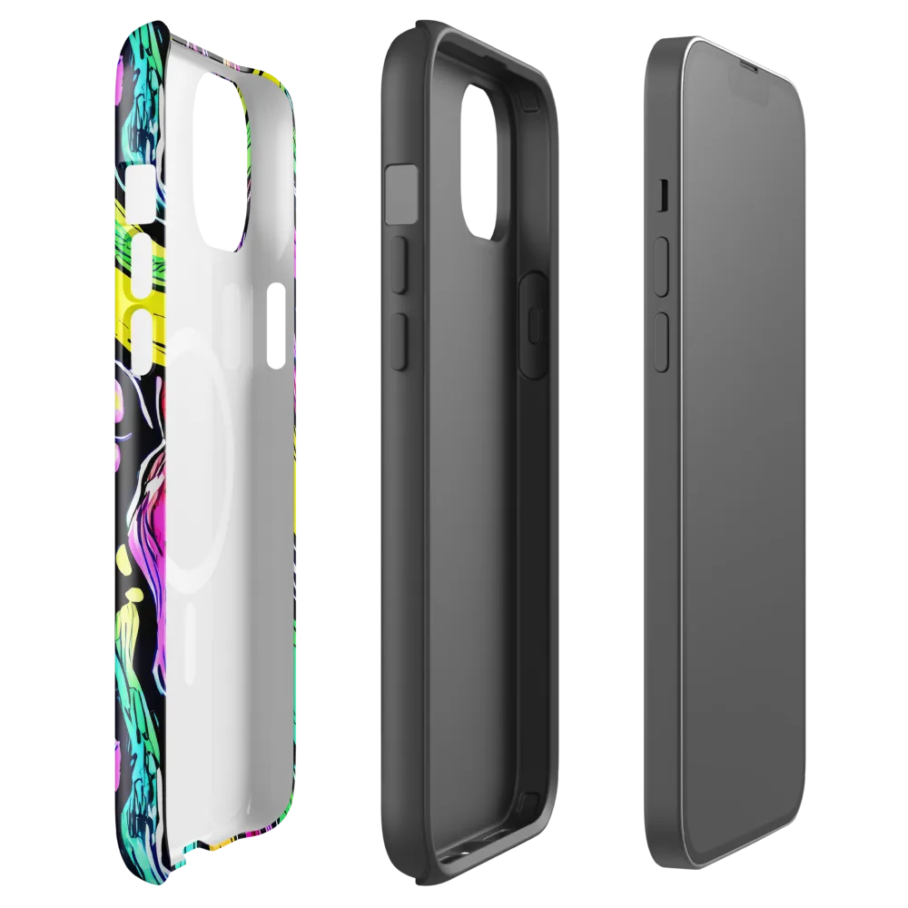 Neon Wildwater on MagSafe Tough Case for iPhone® — Front