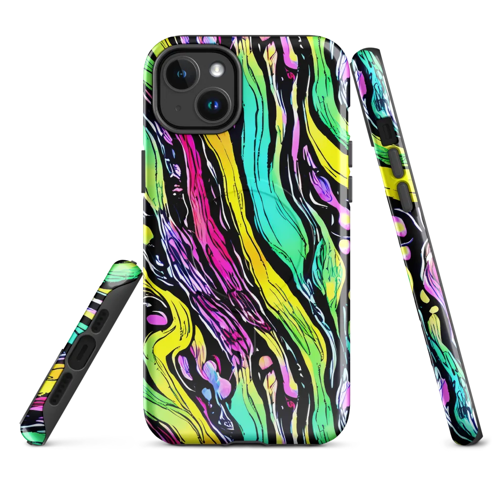 Neon Wildwater on MagSafe Tough Case for iPhone® — Front