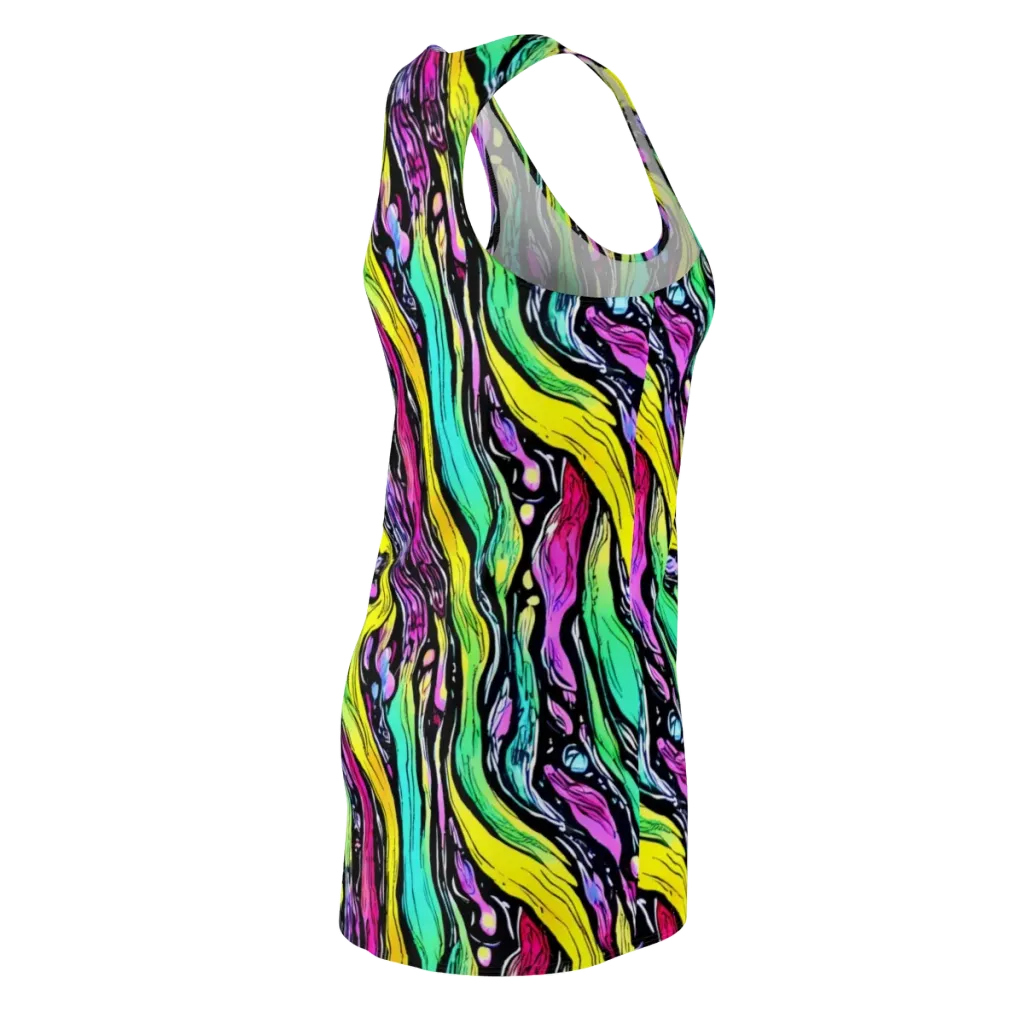 Neon Wildwater on Racerback Dress — Back Side