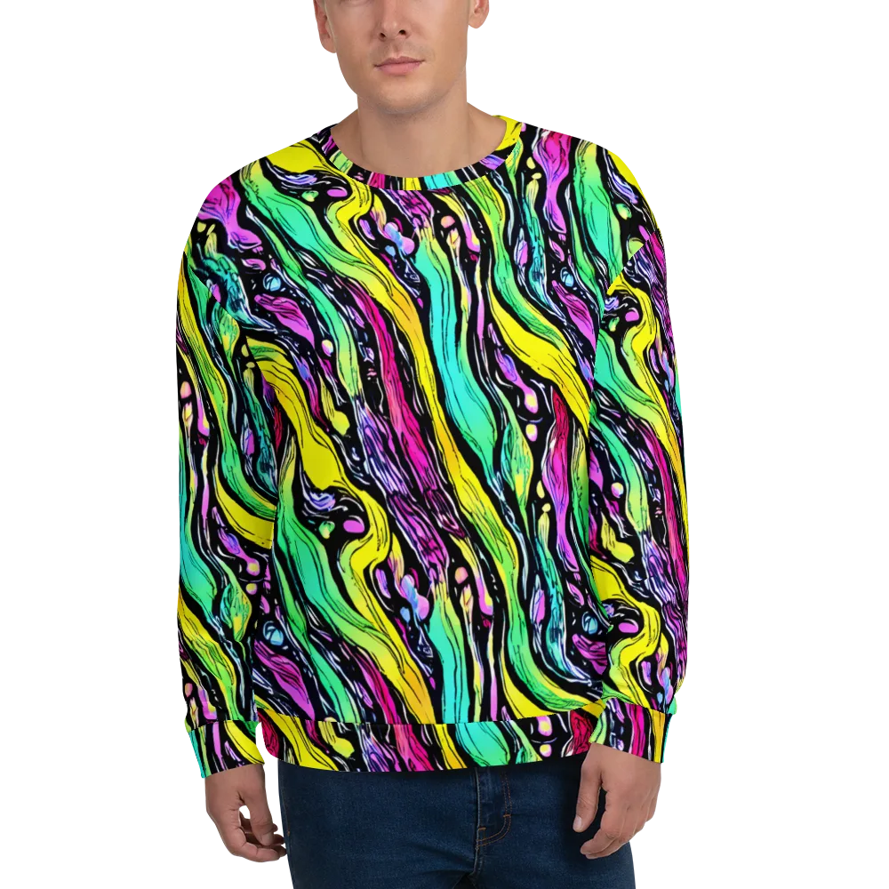 Neon Wildwater on Sweatshirt — Front