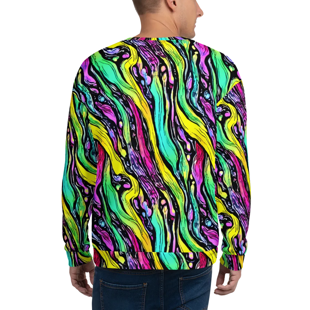 Neon Wildwater on Sweatshirt — Back