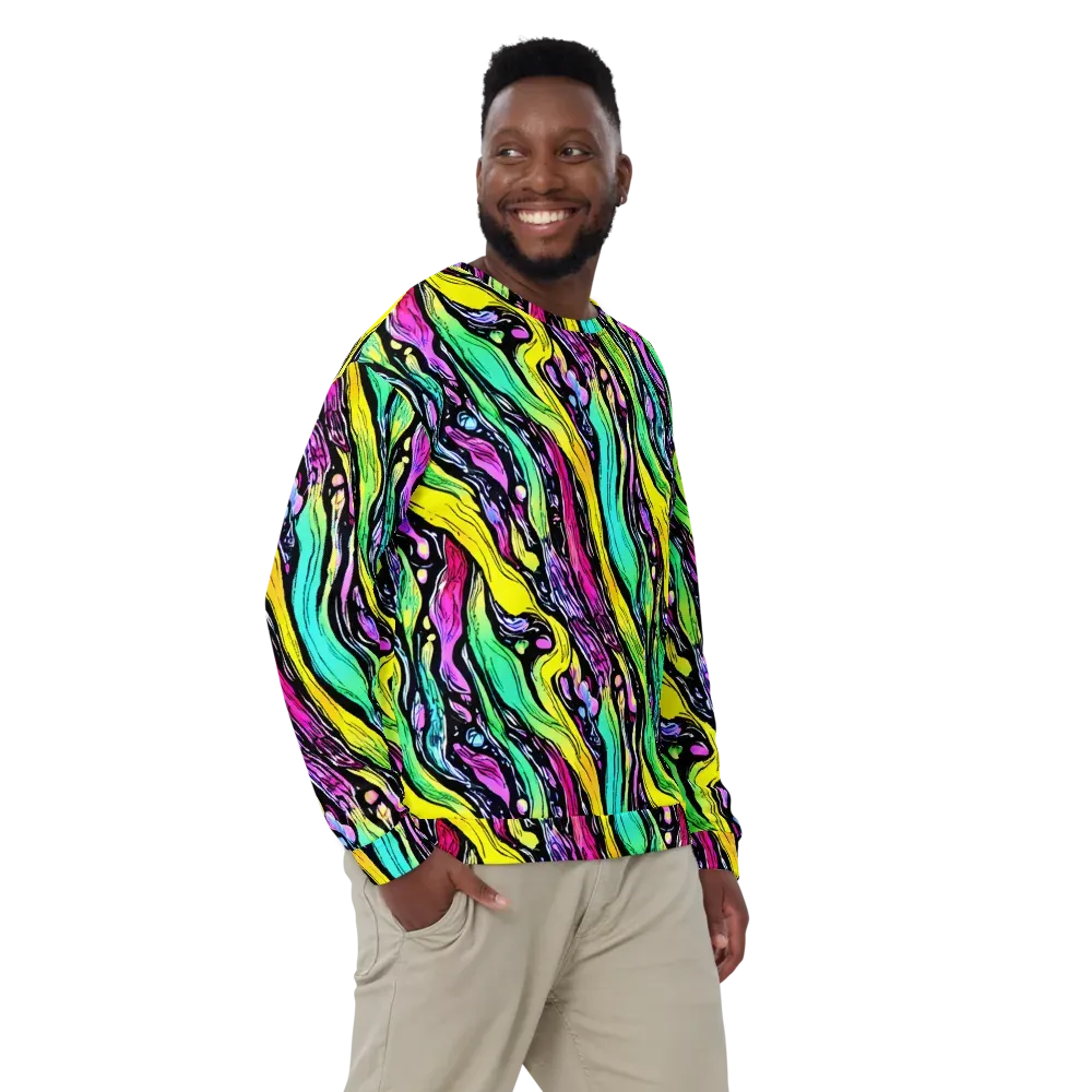 Neon Wildwater on Sweatshirt — Front