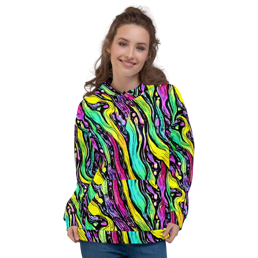 Neon Wildwater on Hoodie — Front