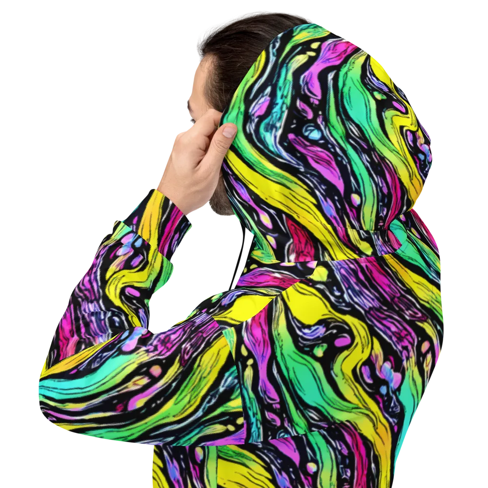 Neon Wildwater on Hoodie — Back
