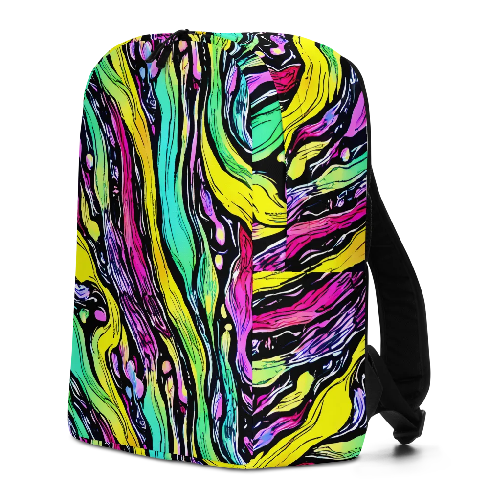 Neon Wildwater on Minimalist Backpack — Left