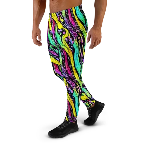 Neon Wildwater on a Men's Joggers