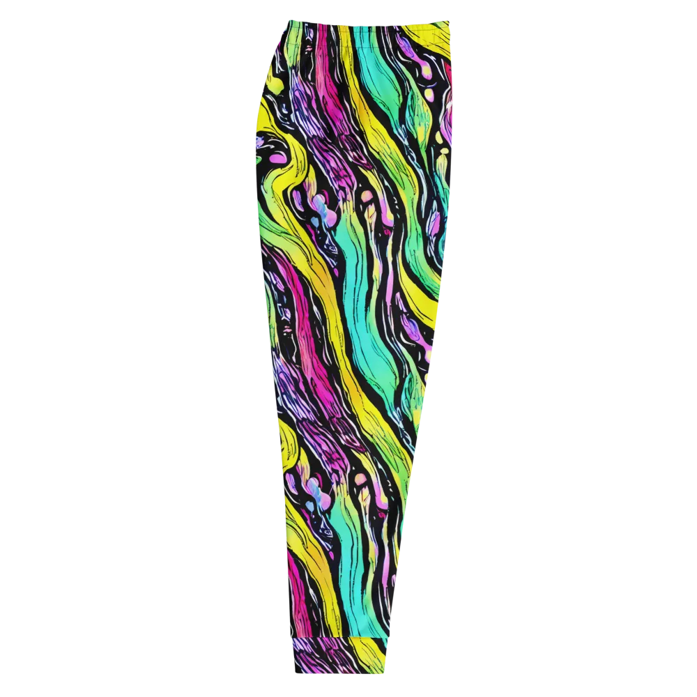 Neon Wildwater on Men's Joggers — Right