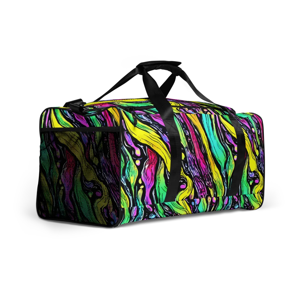 Neon Wildwater on Duffle Bag — Right Front