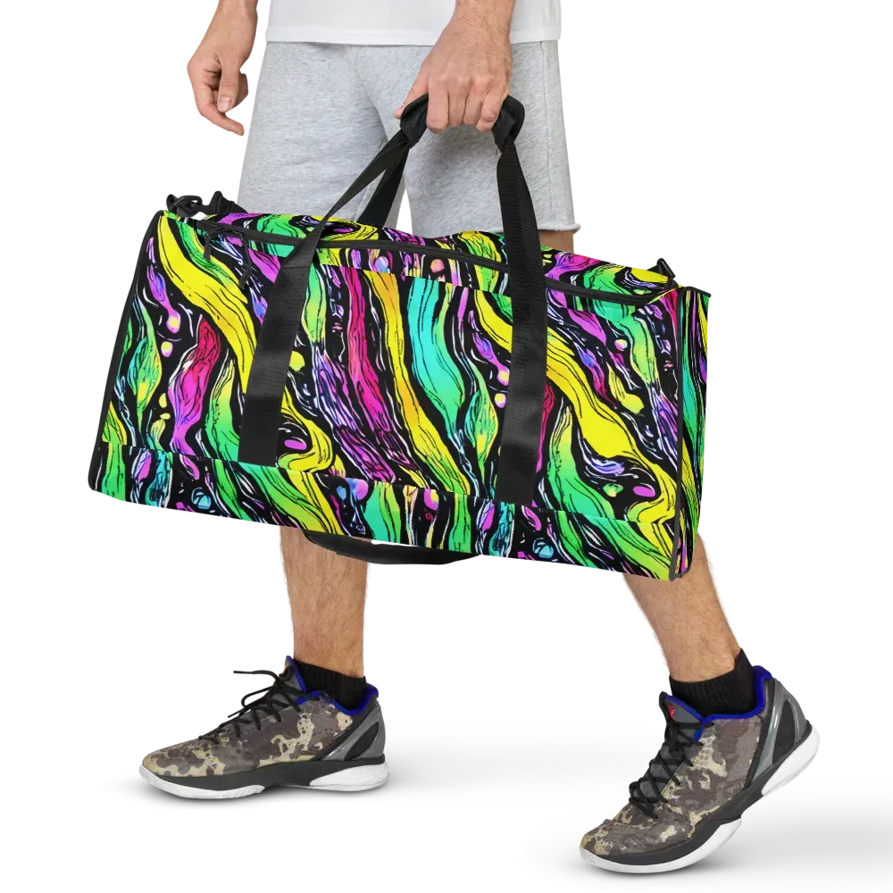Neon Wildwater on Duffle Bag — Front
