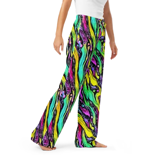 Neon Wildwater on a Women's Pajama Pants