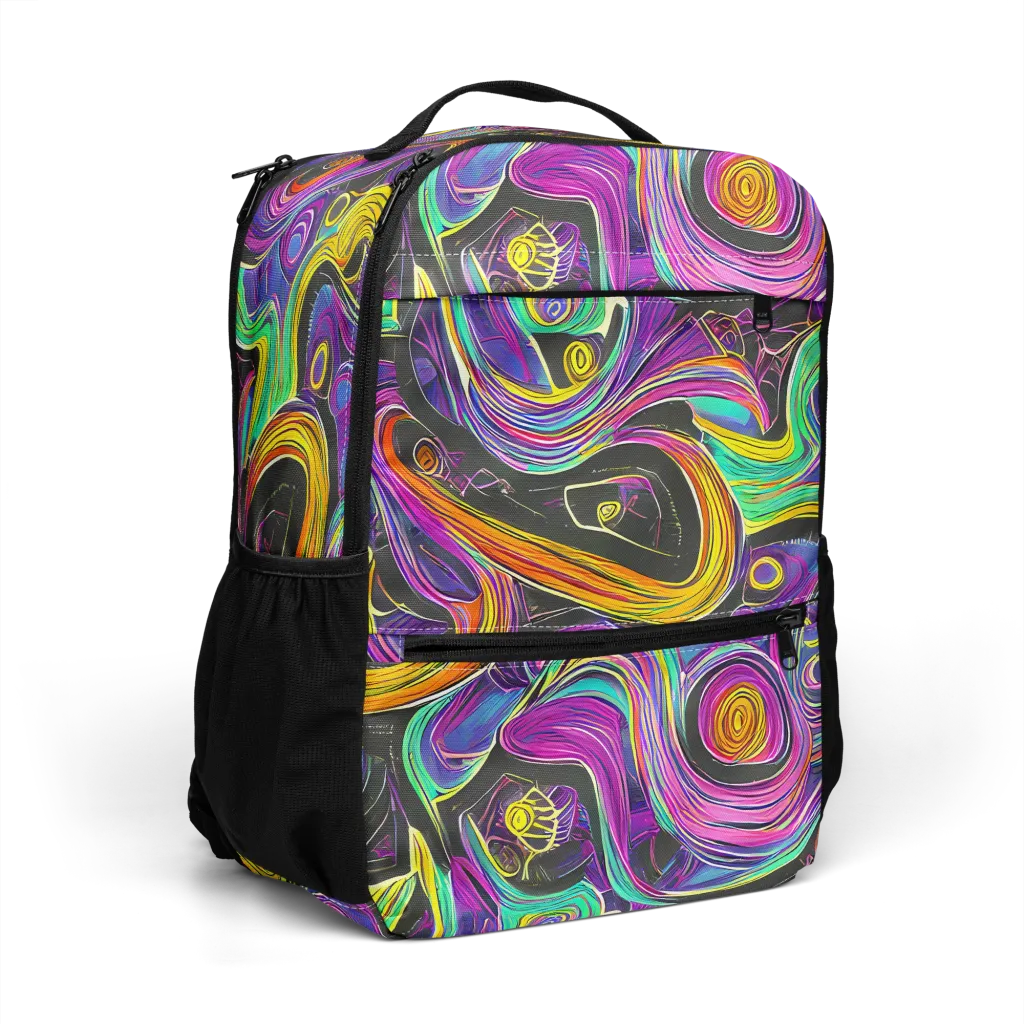 Sonic Spiral on Utility Backpack — Right Front