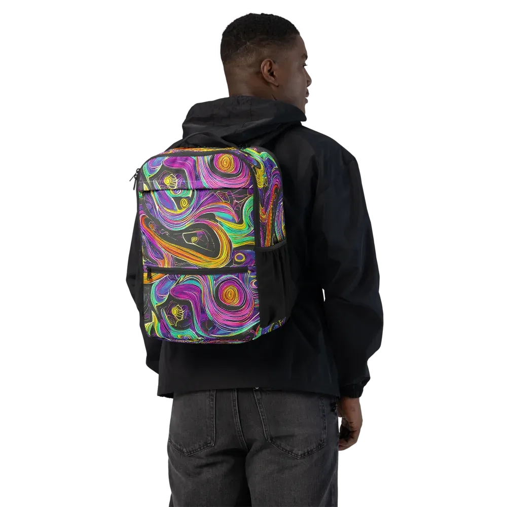 Sonic Spiral on Utility Backpack — Back