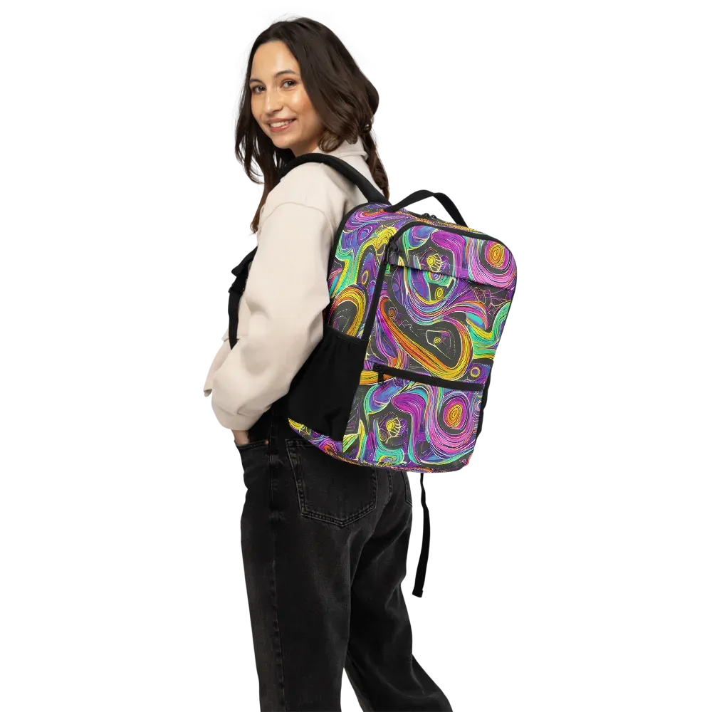 Sonic Spiral on Utility Backpack — Back