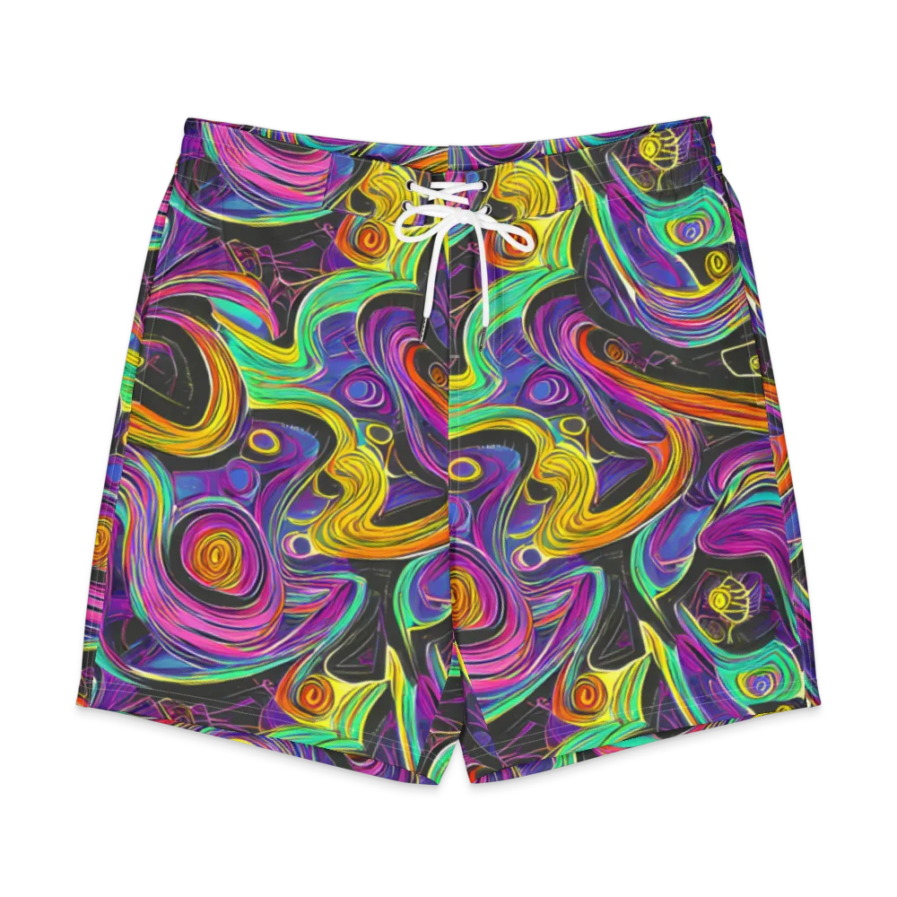 Sonic Spiral on Men's Board Shorts — Front
